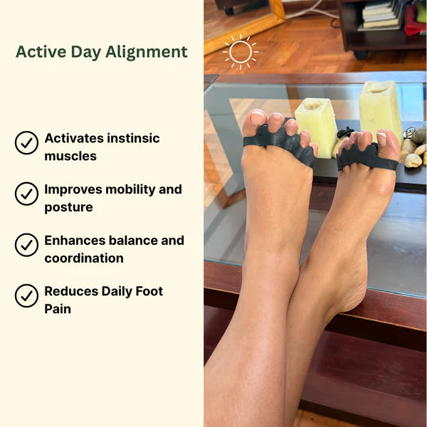 Toe Separators Doctor Recommended Correct Foot and Bunion Pain,Plantar Fasciitis Toe Straightener to Improve Functional Mobility